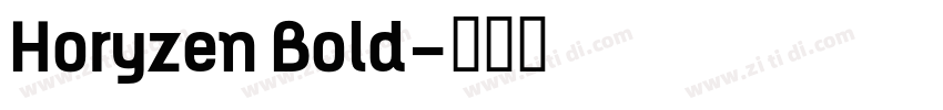 Horyzen Bold字体转换